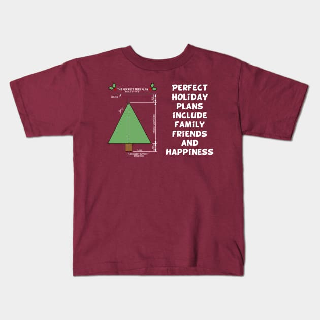 Perfect Holiday Plans Kids T-Shirt by Barthol Graphics